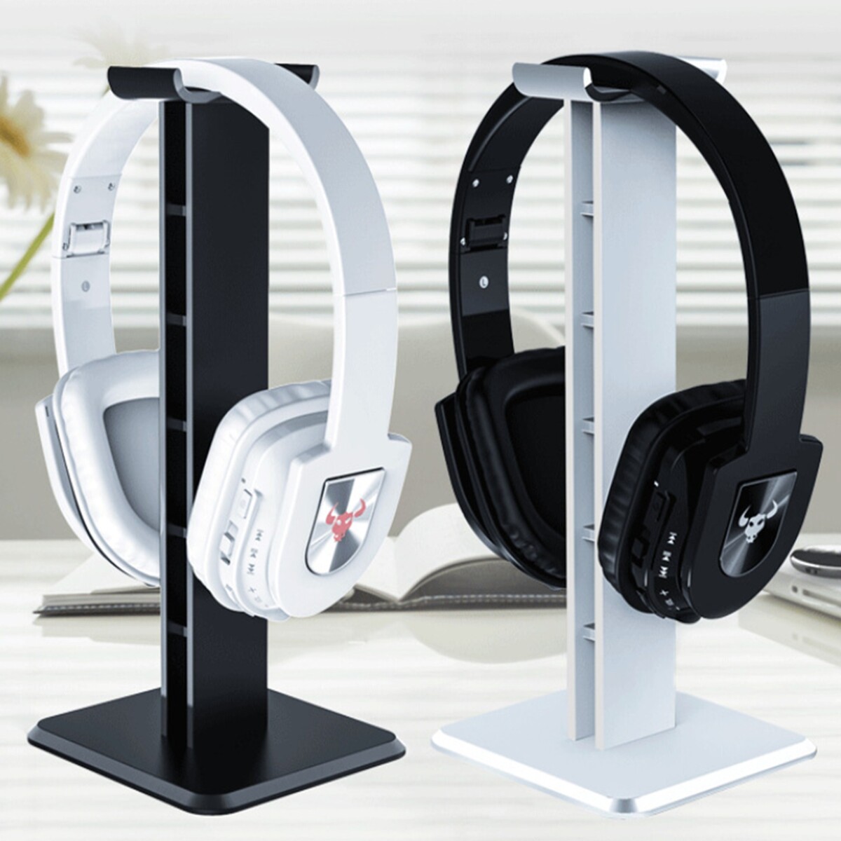 Soporte Para Auriculares Escritorio / Mesa / negro