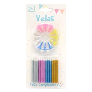 Velas Glitter Surtidas x 24 DALI