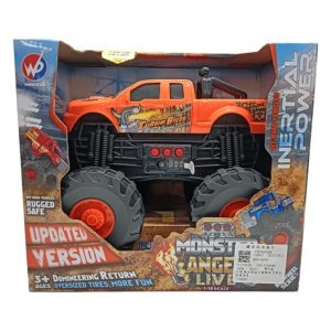 Camioneta con luz y sonido a fricción, con sonido 2 colores, en caja