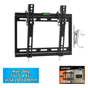 Soporte Para TV Reclinable  De 17 A 42 30KG Con Nivel