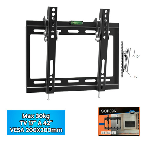 Soporte Para TV Reclinable De 17 A 42 30KG Con Nivel