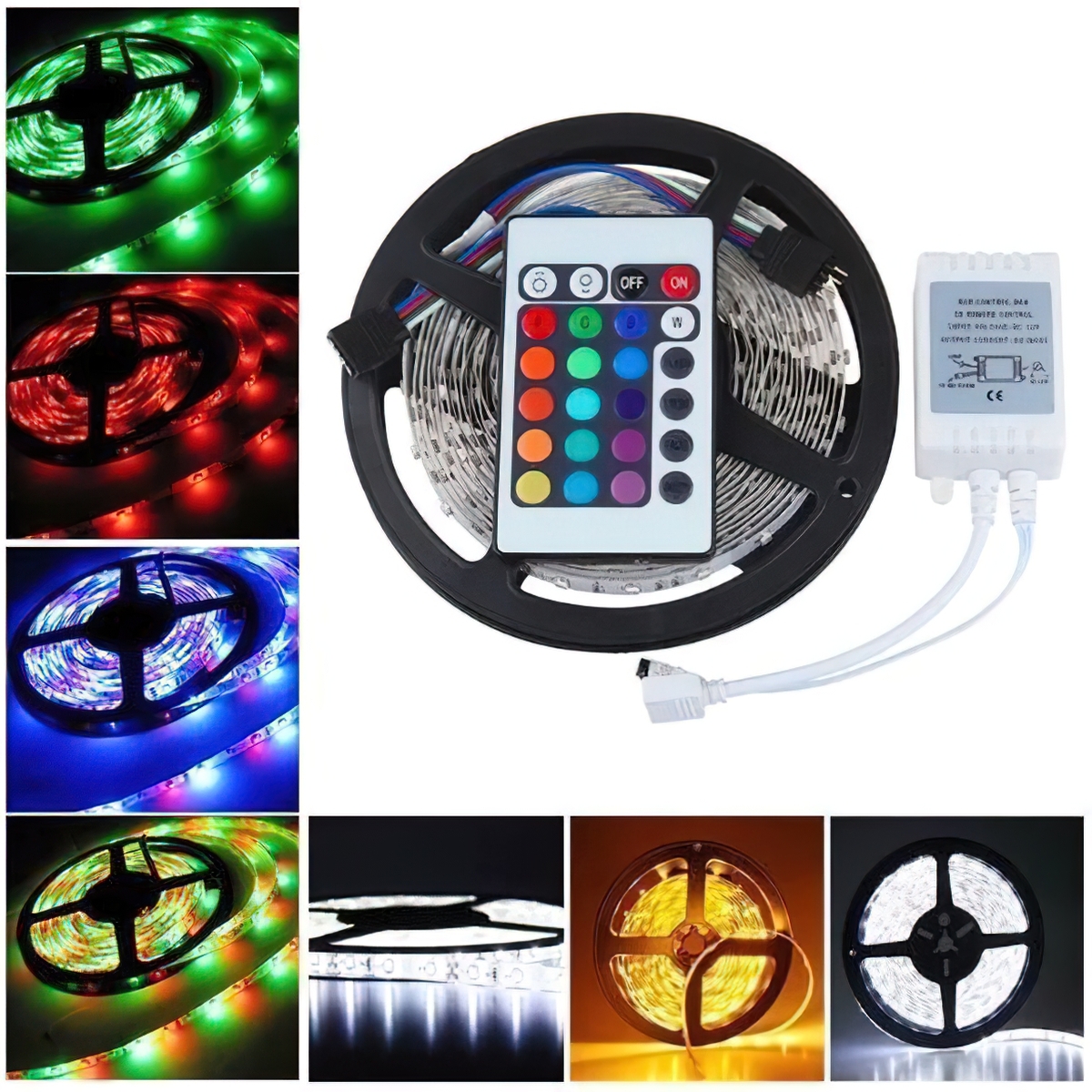 Tira De Luces Led Rgb 5 Metros Con Control Remoto - Imagen 3