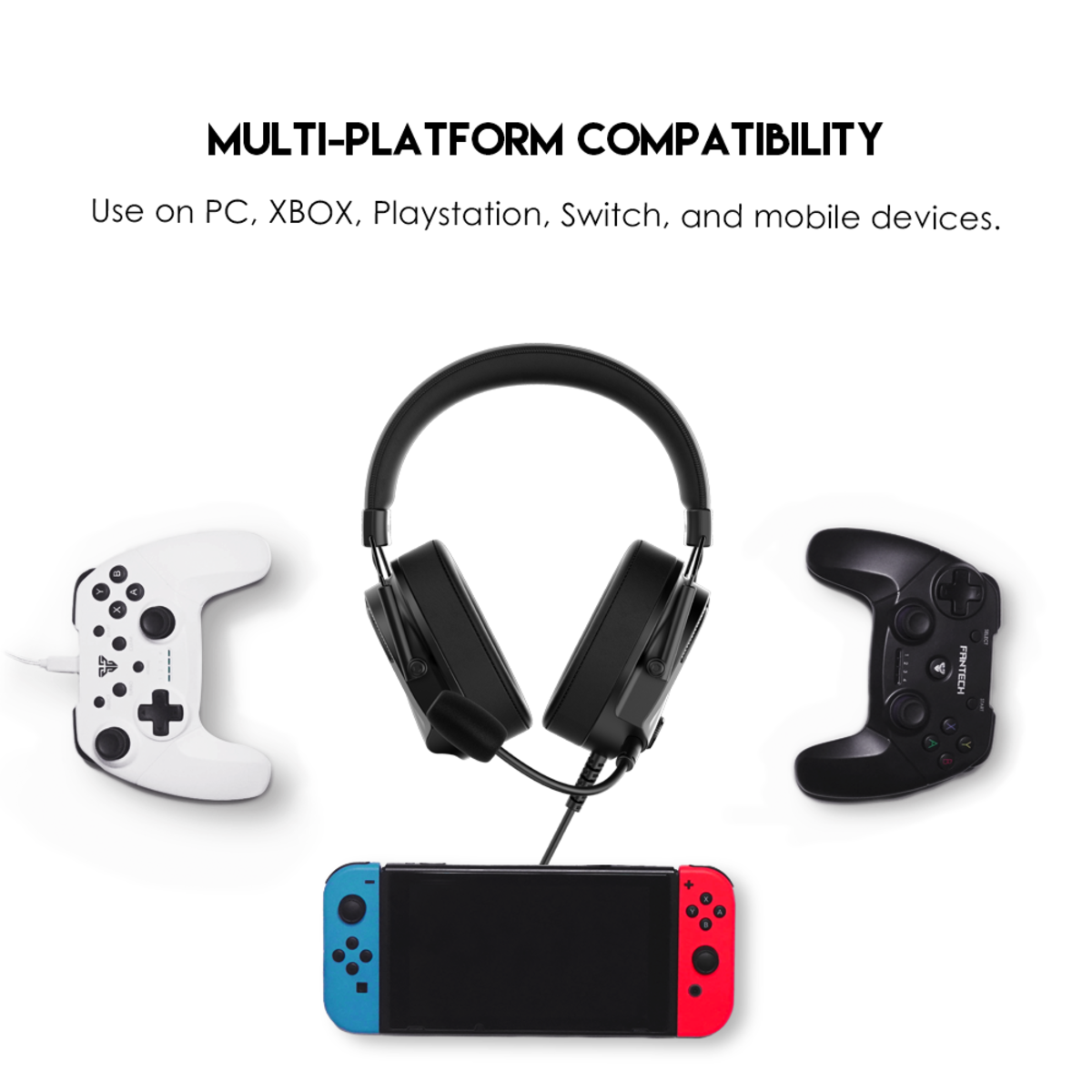 AURICULAR GAMING MH91 BLACK FANTECH - Imagen 3