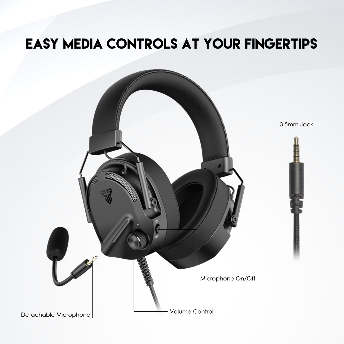 AURICULAR GAMING MH91 BLACK FANTECH - Imagen 4