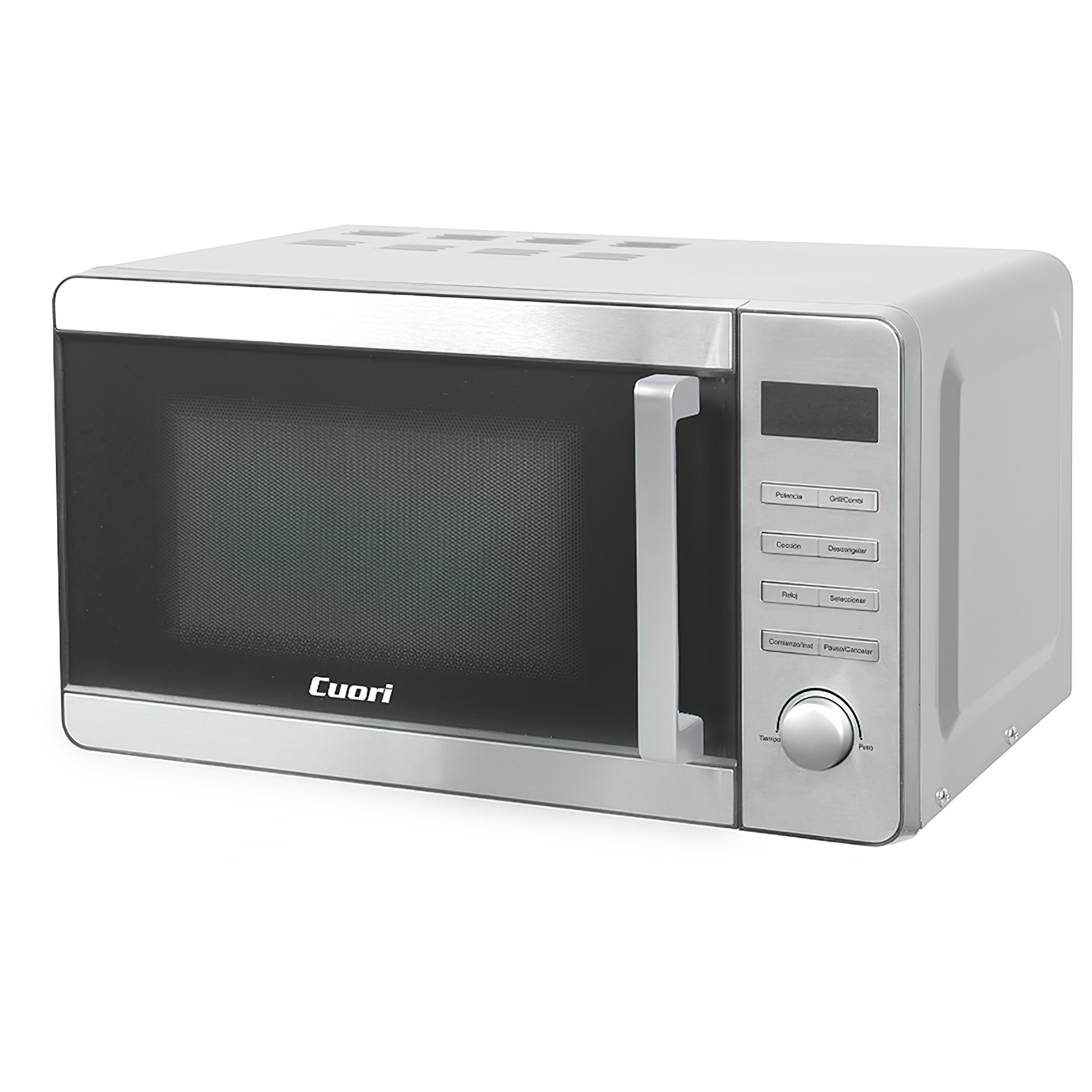 MICROONDAS CUORI DIGITAL CON GRILL 20 LITROS METALIZADO