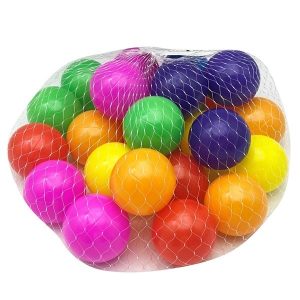 Pelotas para pelotero lisas x25 7cm, en red