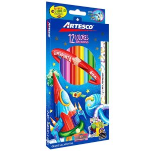 Lapices De Colores x12 4mm Triangulares Artesco