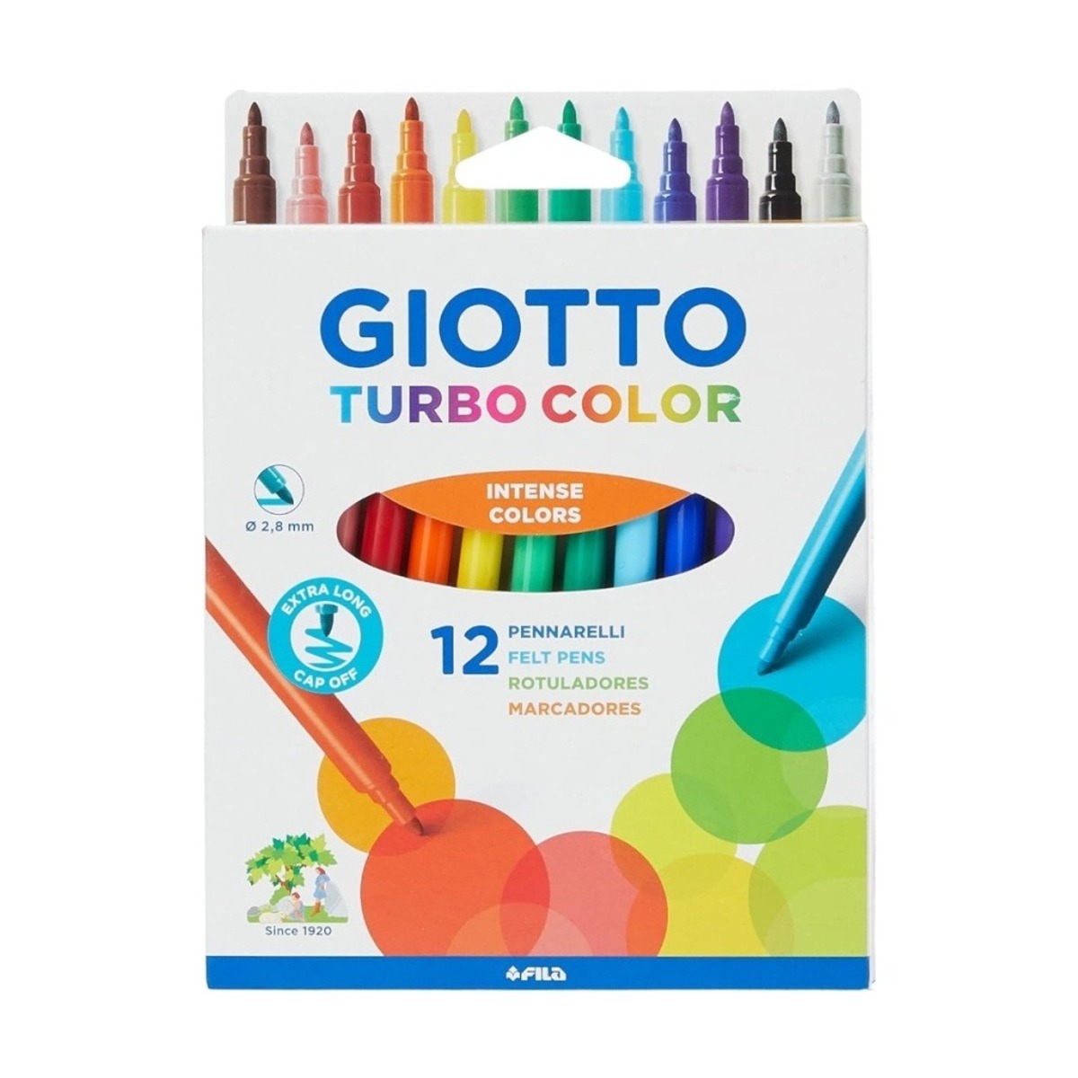 Marcador Escolar Giotto Fino X12 Italiano