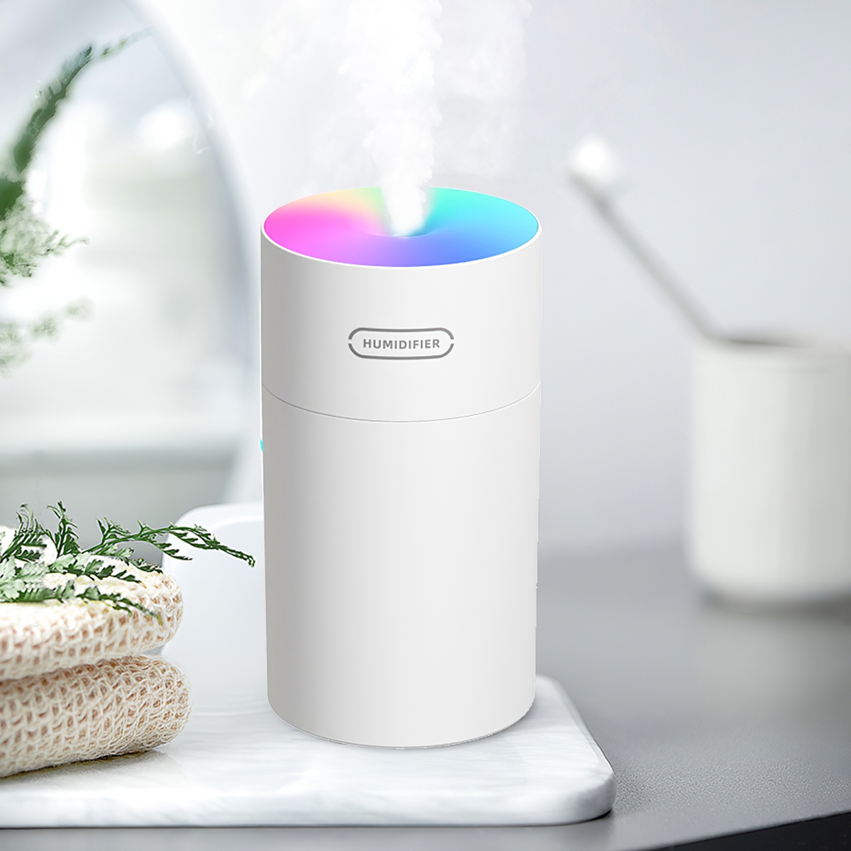 Aromatizador Vaporizador Humidificador USB / RGB LED / 300ML - Imagen 2