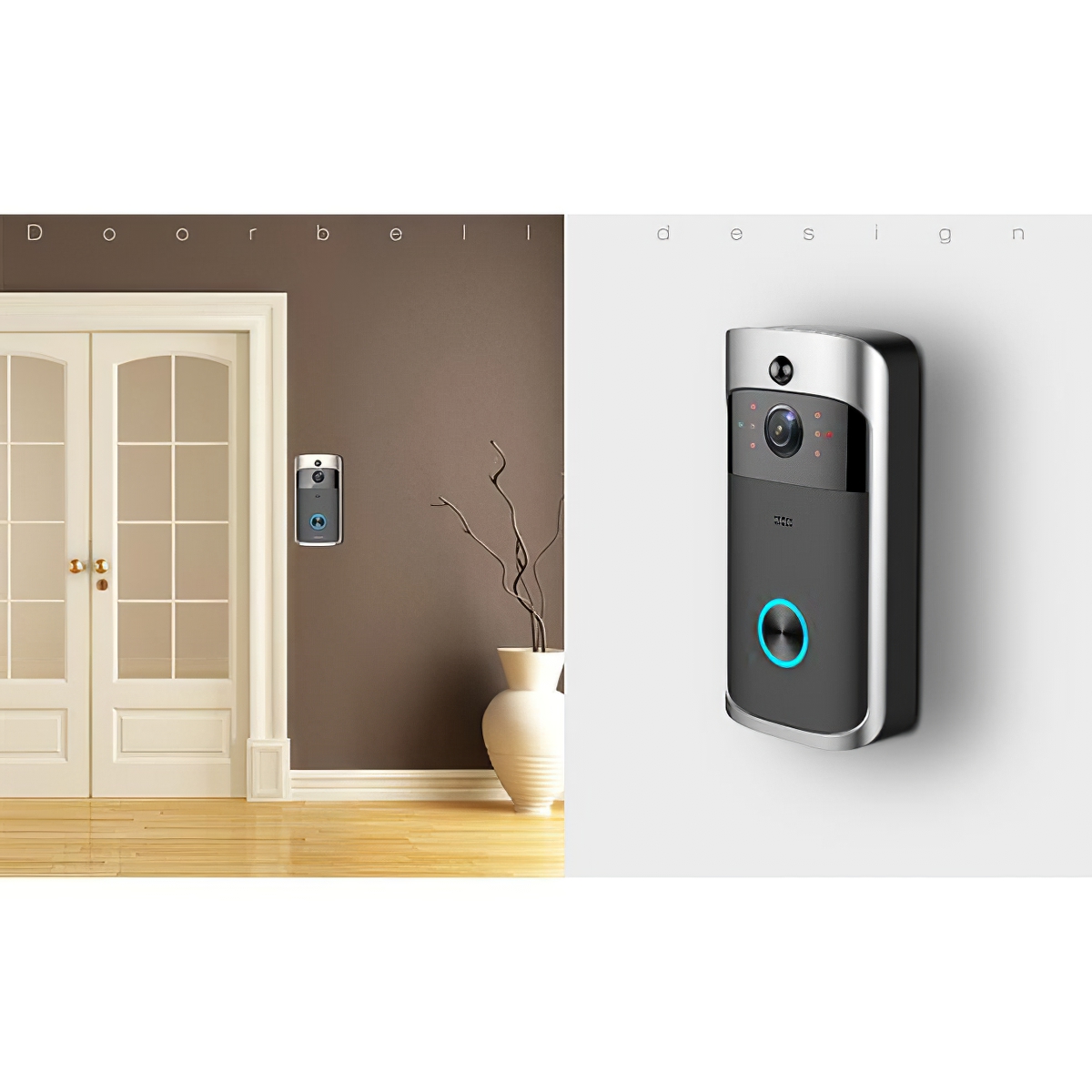 Timbre inteligente con cámara de seguridad Nocturna HD WIFI - Imagen 4