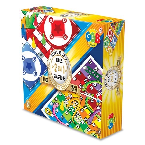 Juego de mesa 2en1 ludo y viborita en caja GGB