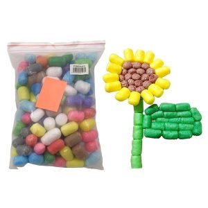 Bloques de maíz x200 piezas con fieltro para humedecer en bolsa