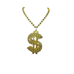Collar simbolo de pesos grande x1 C604