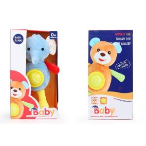ELEFANTE DE PELUCHE INTERACTIVO CON LUZ Y SONIDO HIPOALERGÉNICO