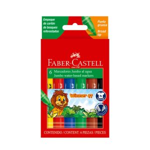 Marcadores Gruesos Jumbo x6 Faber Castell