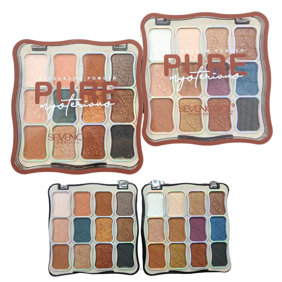 Paleta De Sombra de ojos PURE sevencool 12 tonos
