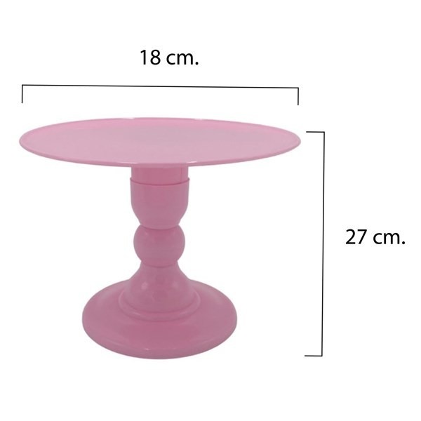 Base para tortas con pie de plastico 27cm varios colores - Imagen 2