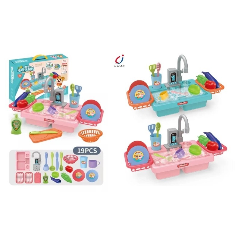 LAVAPLATOS CON SALIDA DE AGUA, 19 PIEZAS ELECTRIC DISH WASHER - Imagen 5
