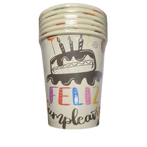 Vaso diseño feliz cumpleaños x6