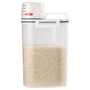 Frasco de plástico con pico vertedor y tapa medidora 2kg