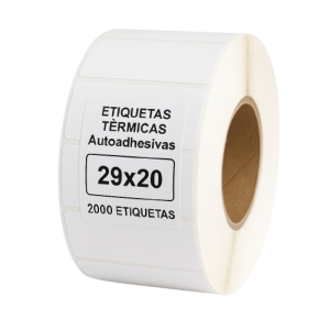 Rollo etiquetas termicas 29 x 20mm 2000 etiquetas