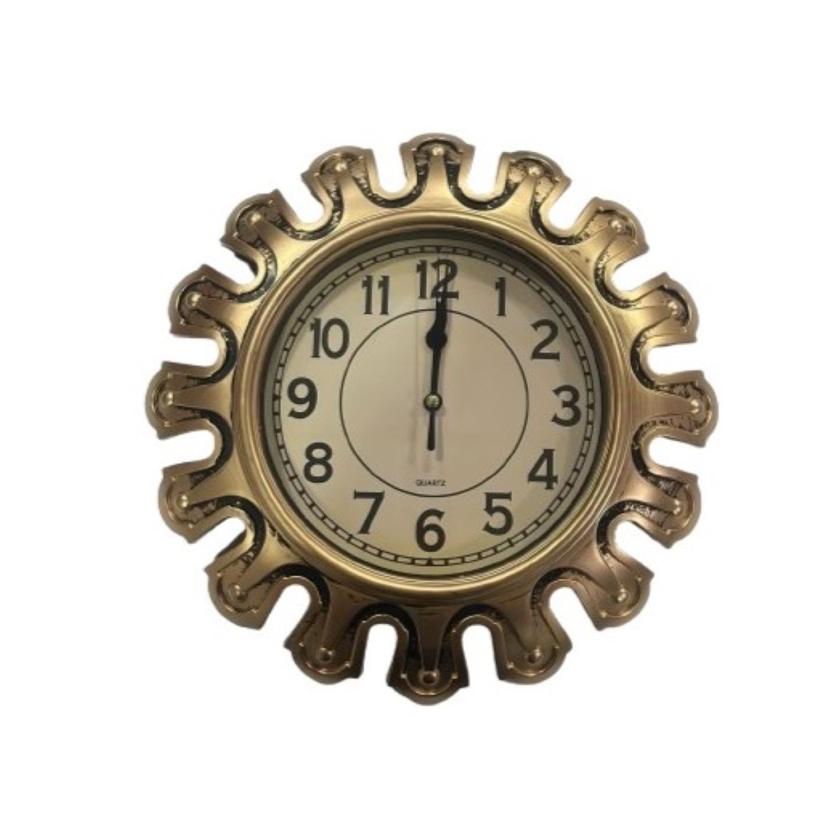 Reloj de pared 30cm dorado vintage