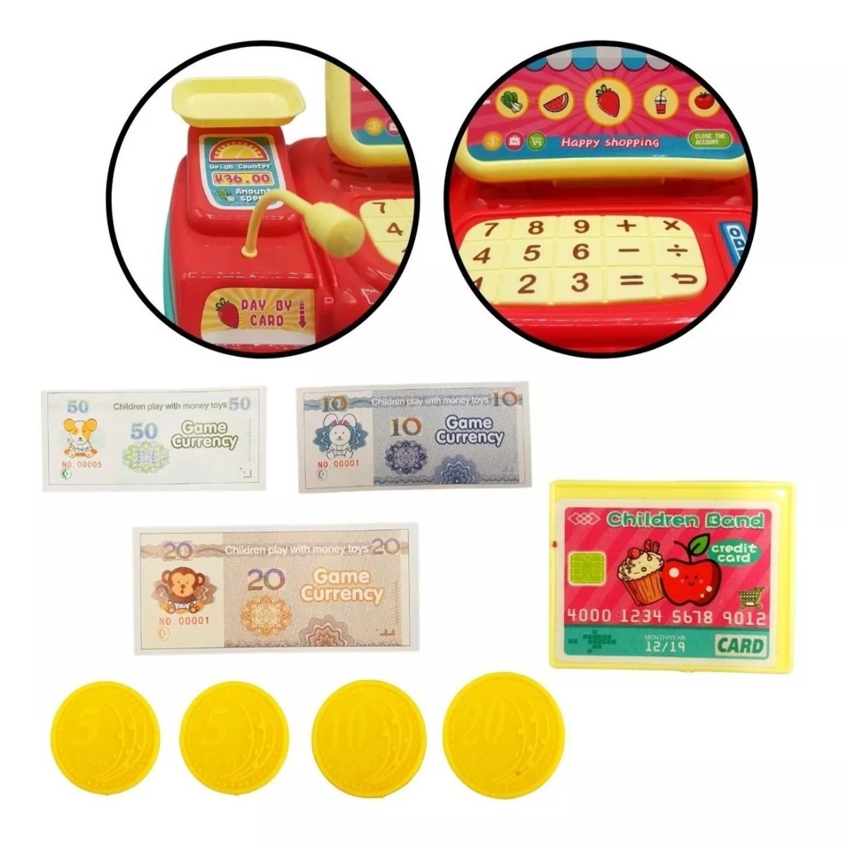 Registradora Electrica en Caja Cash Register Supermarket - Imagen 2