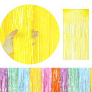 Cortina cotillon colores pastel 2m x1m varios colores