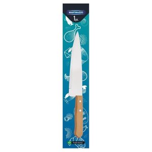 Cuchilla 9" carne acero carbono mango de madera UNIVERSAL MARTINAZZO en blister