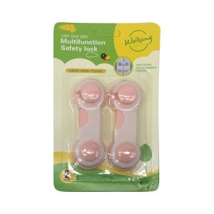 Tranca para puertas x2, en blister varios colores