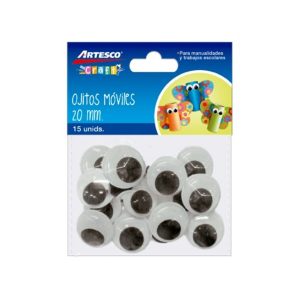 Ojitos Moviles 20mm Artesco x15 Unidades