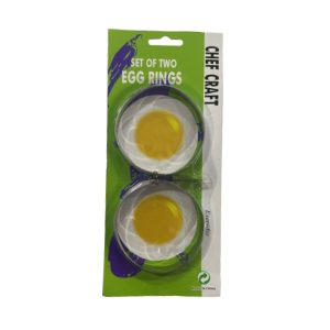 Set de 2 moldes de metal para huevo 7.5cm