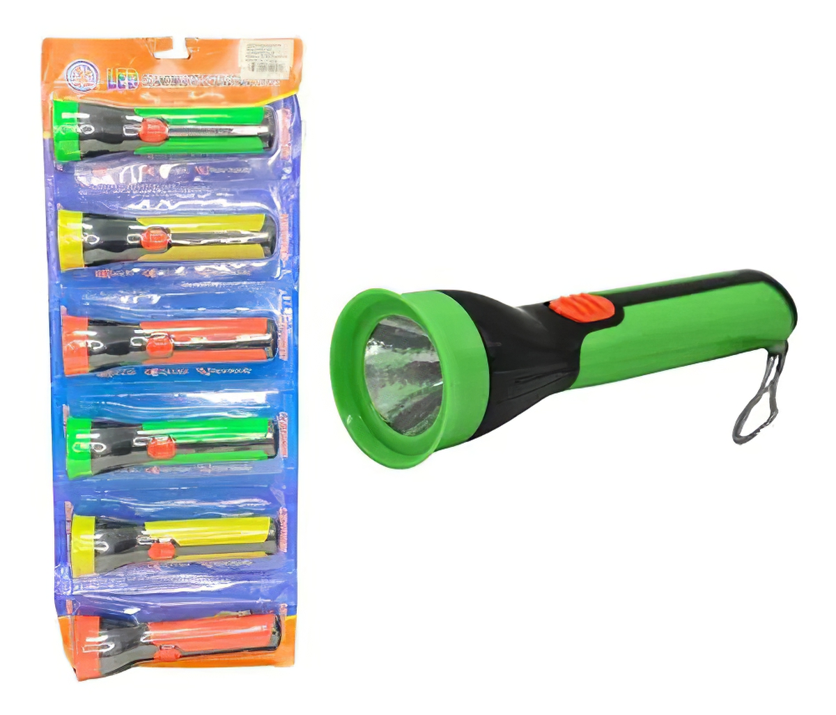 Linterna a pila en blister 16cm