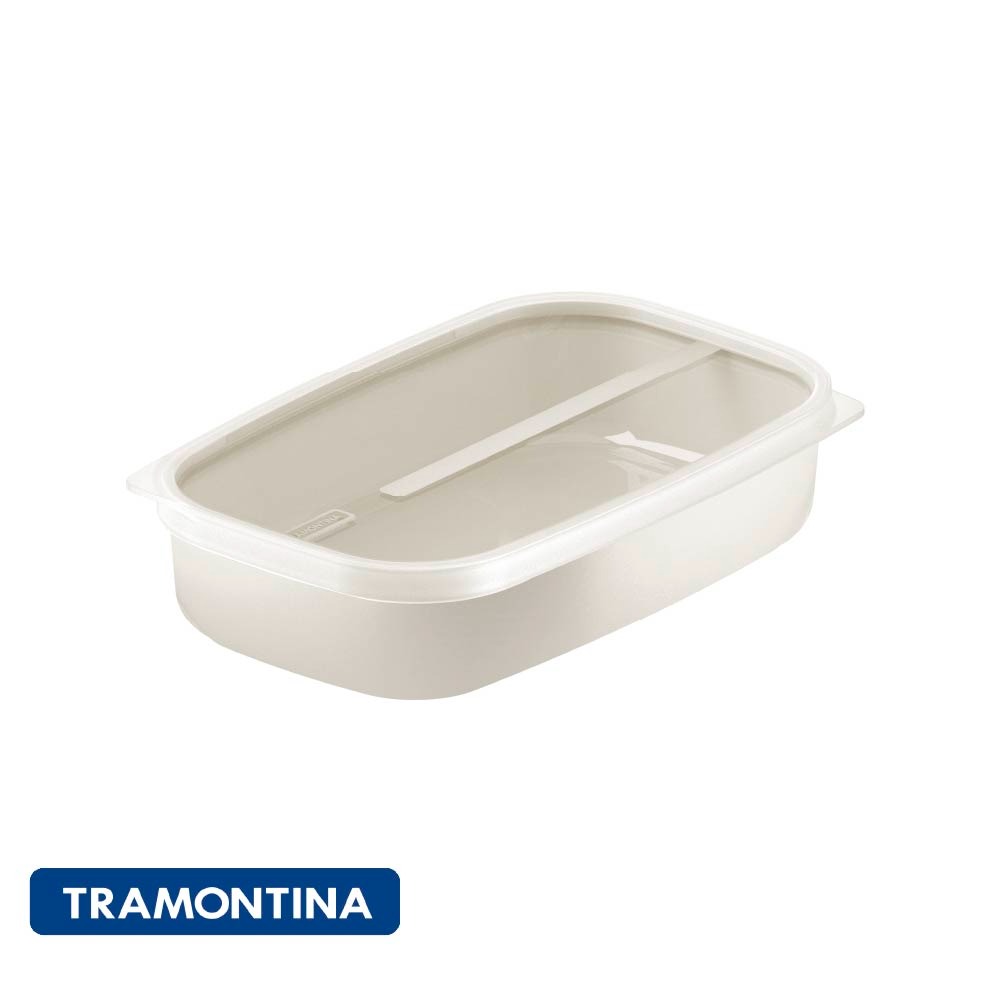 Recipiente Pote 1,7lt rectangular c/tapa Tramontina INDUSTRIA BRASILERA