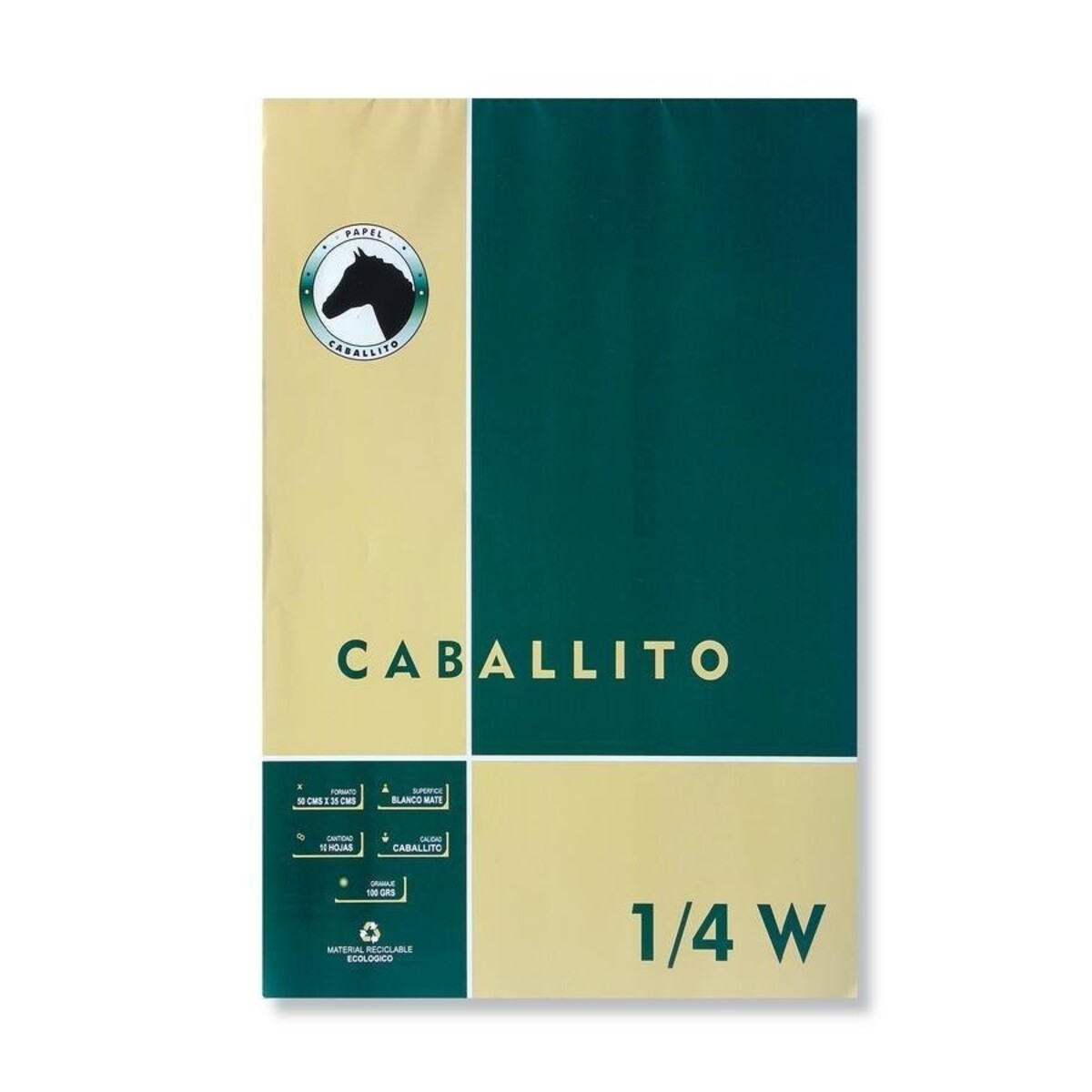 Block Caballito 100 grs. 1/4 10 hojas