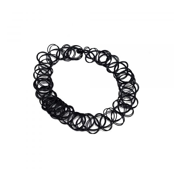 Collar extensible choker negro x1
