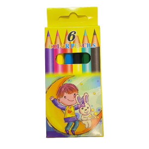 Lapices De Colores x6 cortos Economicos