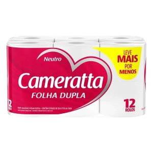 Papel Higienico Cameratta Doble Hoja 30mts x12