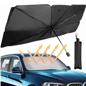Parasol Para Auto Portátil Forma De Paraguas Con Estuche / 125cm x 110cm x 65cm