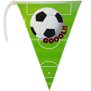 Banderin triangular futbol party flags