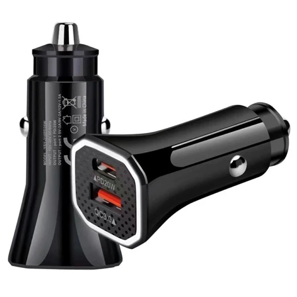 Cargador USB De Auto USB Fast CHARGE QC3.0 + Puerto Tipo-C PD 20W – Hay ...