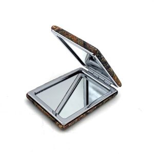Espejo de cartera rectangular 2 en 1 Cosmetic Mirror 6x8.5cm