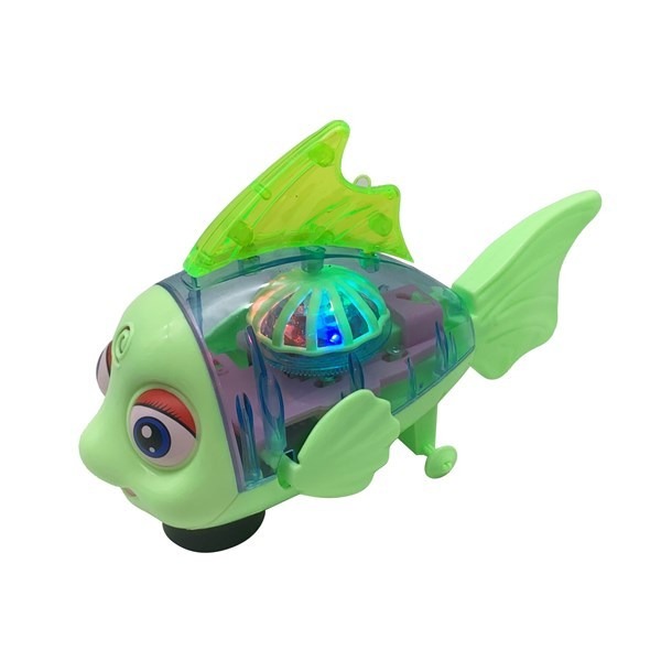 Juego de arrastre pez con luz y sonido varios colores