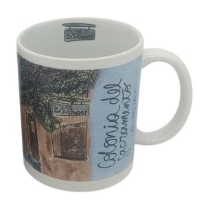 taza de loza colonia del sacramento Uruguay