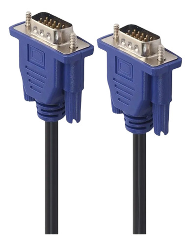 Cable VGA Macho A Macho / 1,4 MT / Acero Revestido De Cobre / 3+5 / Hasta 27