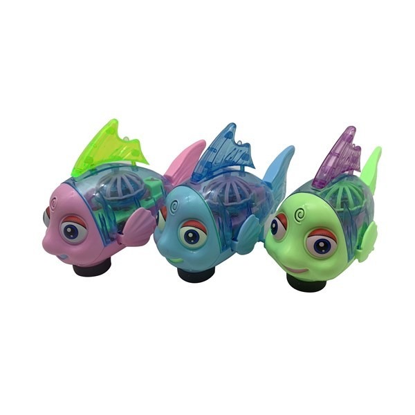 Juego de arrastre pez con luz y sonido varios colores - Imagen 2