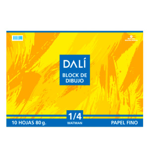 Block De Dibujo 1/4 10 Hojas 80g DL Papel Fino