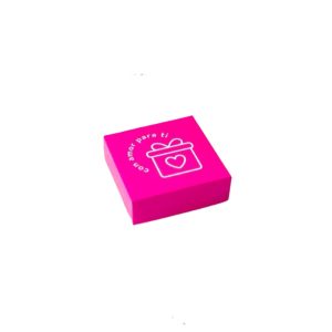 Caja con diseño y frase 12X12X4