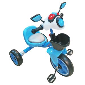 Triciclo metal canasto luz y sonido
