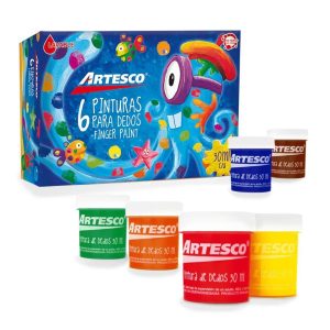 Pintura Para Dedos Artesco X6